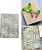 Mvchifay Cutting Dies for Card Making Metal Die-Cuts Scrapbooking Tool Hollow Frame DIY Craft Punch Template Embossing for Paper Album Decor (Circle Vine-11x14.3cm)