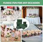 Aneco 24 Pieces Floral Foam Blocks with 6 Rolls Floral Tape 5.5''L x 3.1''W x 1.8''H Green Square Flower Foams Flower Arrangements Supplies for Dry & Wet Flower Wedding Home Decor and DIY Crafts