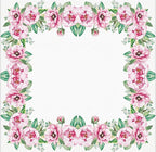 20-ct 13x13 Flowers Paper Luncheon Decoupage Napkins, 3-Ply Servilletas Printed Pink Roses Cocktail Napkin for Art, Dinner and Party, Disposable Napkins Decor
