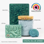 Eye Candy Pigments Premium Mica Powder - Macaw Blue Green (50gr) - for Epoxy, Resin, Soap, Paint, Woodworking, Acrylic Pouring, Bath Bombs, Fishing Lures - DIY Arts and Crafts Additive