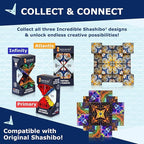 Shashibo Squared Shape Shifting Box – Next Generation XL STEM Magnetic Fidget Cube That Transforms Into Over 70 Shapes – Pairs w/All Shashibo Cubes - Download Fun in Motion Toys Mobile App (Atlantis)