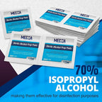 MEDca Alcohol Prep Pads - 1000 Count, 70% Isopropyl Alcohol, Unscented, 2-Ply Cotton, Individually Wrapped, Latex-Free, Ideal for Minor Cuts, Scrapes, and Electronics