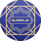 SLOWPLAY Nash Ceramic Poker Chips in Bulk, Casino Grade Ceramic 10-Gram Poker Chip for Texas Hold'em, 39mm Professional Chips Pack of 50 (Blue)