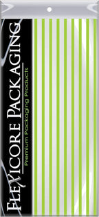 Flexicore Packaging Lime Green Pin Stripe Print Gift Wrap Tissue Paper Size: 15 Inch X 20 Inch | Count: 10 Sheets | Color: Lime Green Pin Stripe