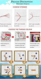 Magxvouy Cross Stitch Kits Stamped Full Range of Embroidery Kits,Cross Stitch Patterns Needlework Kits for Beginners 11CT Printed Kits&Colorful Peacock 16x20 inch