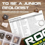 XXTOYS Rock & Stone Collection 15 PCS with Collector Box, STEM Toy Science Kit Geology Mineral Specimens Gift Presents for Kid Geologists