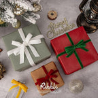 Ribbli Polyester Dark Red Velvet Ribbon,5/8 Inches Continuous10-Yard Spool,Christmas Ribbon for Gift Wrapping,Floral Bouquets, Home Decor