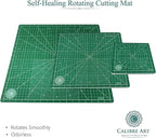 Rotating Self Healing Cutting Mat 14x14 (13" Grid), Perfect for Quilting & Art Projects
