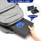 3 in 1 Dice Tray with Lid, Portable Dice Box Storage for DND, Dungeons and Dragons, D&D, MTG & RPG Games - Blue