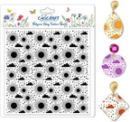 CHGCRAFT Sun and Cloud Polymer Clay Texture Sheets Geometric Pattern Silicone Texture Stamp Clay Texture Mat Modeling Pattern Pad Sheets for Jewelry and Earrings Tools, 5.5x5.5 inch