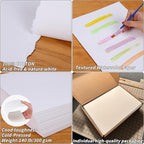 150 Sheets 100% Cotton Watercolor Paper Bulk -140LB/300GSM Art Paper-8.5 x 11 inch Painting & Craft Paper, Finger Paints, Watercolor, Tempera, Drawing, Art Room & Home School Crafts