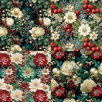YASMEN Floral Scrapbook Paper Pad - Flower Patterned Cardstock Pads, 6x6 Single-Sided Craft Paper for Card Making, Scrapbooking, Greeting Cards, Junk Journal, Planners, Art Collage - 24 sheets