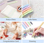 FIOVER Colored Pens, 12 Pack Colorful Gel Pens, Quick-Dry 0.7mm Medium Point for Journaling, Note Taking, Doodling, Aesthetic Office School Supplies, Gifts for Women Men