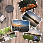 DERAYEE 12 Sheets Photo Corner Stickers, 6 Colors Self Adhesive Photo Mounting Corners for Scrapbooking Photo Album Diary DIY Craft