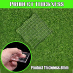2-Piece Clear Stamp Blocks Set - 4 x 4 inch Wave-Like Acrylic Stamps with Grid Lines for Scrapbooking