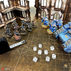 44'' x 60'' Battle Mat Gridded War-Gaming Mat for WH40K - Made of Synthetic Leather, 1.1mm Thickness (Doomsday Barrens)