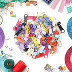 DOITEM 42 Yards 14 Pieces Coil Zippers Assorted Nylon Zipper with 56 Sliders, 14 Color for DIY Tailor Sewing Crafts