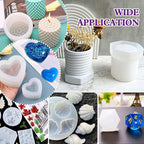 Silicone Mold Making Kit - 40oz Elastic Liquid Silicone Rubber for Making Silicone Mold, Casting - Fast Cured Translucent 18A Molding Silicone for DIY Resin Molds, Candle Molds, Soap Mold, Crafts