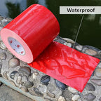 BOMEI PACK 6" Red Duct Tape,Wide Roll,6 Inches x 60 Yards,9 Mil Thick Heavy Duty,Waterproof,Flexible,No Residue and Tear by Hand,Multi-Use for Indoor & Outdoor Repairs