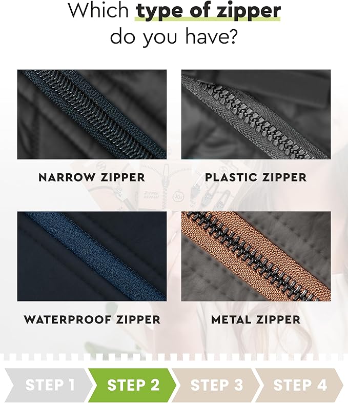 ZlideOn Zipper Pull Replacement - 5pcs, Black, Narrow - Instant Zipper Replacement Slider Multipack