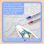 Heat Erasable Fabric Marking Pens Set | 11Pcs 3 Colors | Increase Ink Capacity & Writes Smooth | Sewing Quilting Supplies, Sewing Gifts