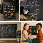 Colored Chalk 36 Colors 50 PCS | Non-Toxic Toddler Chalkboard Chalk for Teachers and Kids | Sponge-Wrapped Creative Drawing & Writing Art Tool