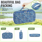 Chinese Mahjong Game Set 146 Qulity Mahjong Green Tiles 1.4-inch Chinese Mahjong Game Set with Blue Printed Carrying Bag [中式麻將 專業套裝](Tiles ONLY, Racks Not Included)