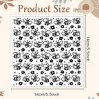 CHGCRAFT Cartoon Bees Pattern Polymer Clay Texture Sheet Seamless Flowers Pattern Silicone Texture Mat for Polymer Clay Making Earrings Jewelry DIY Crafts 5.5 × 5.5 Inch