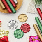 SWANGSA 20 Pieces Glue Gun Sealing Wax Sticks Metallic Red Green Antique Gold Silver for Wax Seal Stamp, Great for Wedding Invitations, Christmas Cards, Envelopes, Wine Packages, Gift Wrapping