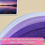 Zorfeter 9 Sets Multi-Color Quilling Paper Strips Kits 900 Strips 42 Colors, 5mm Width, 15" Length