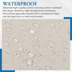 Canvas Patch 5.5 x 8 Inches 6Pcs Self-Adhesive Waterproof Canvas Patch Kit for Repairing Tents,Sofas,Boat Covers,Camping Chair,Awnings,Car Seats.（Beige）