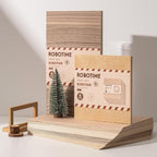 ROBOTIME 6-Pack Laser Wood Sheets 1/8" - 12 x 16 x 1/8 Inch - Basswood 2Pcs & Walnut 2Pcs & Birch 2Pcs - 3mm Plywood Sheets for Laser Cutting, Engraving & Wood Burning (Pyrography)