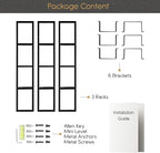 You Have Space Black Floating Shelves for Wall, 34 Inch Video Games CD DVD Storage Shelves, Cube Storage Organizer Shelf Set of 3