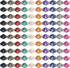 CiaraQ DND Polyhedral Dice (100pcs) with A Dice Bag Compatible with Dungeons and Dragons DND RPG MTG Role Playing Table Games (D10 dice, 10 colors-100 pcs)