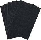 Caydo 6 Pieces Aida Cloth 14 Count Black Cross Stitch Fabric Cotton Embroidery Fabric for Needlework, DIY Handicrafts, 12 by 18-Inch