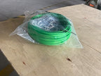 100 Ft Turnbuckles for Cables Wire, 3/16" Green PVC Coated Wire Rope Kit, Multi-use Steel Cable for Grape Vines/Clothes Line Outdoors for T Post/String Light Hanging/Garden Wire
