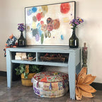 Dixie Belle Paint Company Chalk Finish Furniture Paint - Savannah Mist (4oz) - Matte Cloudy Blue Chic Chalk Mineral DIY Furniture Paint