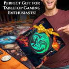 Dice Tray and Dice Tower for DND: All-in-One Tray, Storage & Large Tower for Random Rolls - Stores Your Sets, Mini's etc, Perfect for D&D and RPG Gift Accessories (Green Dragon)