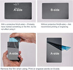 uxcell Blank Metal Card 88x53x1mm Anodized Aluminum Plate for DIY Laser Printing Engraving Black 5 Pcs