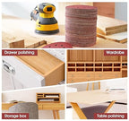 S SATC 150PCS 5 Inch 8 Holes Dustless Hook and Loop Sanding Discs, 240 Grit Sandpaper for Random Orbital Sander