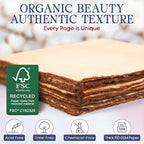 Wanderings Handmade Deckled Edge Vintage Paper - 10"x12" - Thick 300 GSM - Pack of 25 - Watercolor, Mixed Media for Artists, Writers, Bookmaking, Arts & Crafts - 100% Recycled Cotton