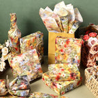 60 Sheets Monet Floral Garden Tissue Paper, 20 x 14 Inch Wildflower Monet Garden Patterns Art Wrapping Paper for Spring Birthday Wedding Spring Party Baby Shower Party Supplies