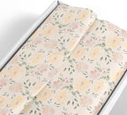 White Floral Tissue Paper for Gift Bags and Packaging, 28 Large Sheets Bulk Pack, White and Pink Flower Pastel, Bridal Wrapping Paper for Wedding or Girl Baby Shower, decoupage, stuffing paper