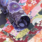 Origami 6x6 Paper Kit 150 Sheets 150 Vivid Colors Double Sided Same Printed Traditional Patterns Square for Arts Crafts Projects Japan Traditional Chiyo.Ethnic Flowers