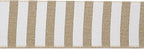 MEEDEE Burlap Ribbon with White Stripe Burlap Ribbon 2.5 Inch Wired Ribbon for Cakes Gift Basket Bow Wreath Ribbon for Rustic Front Door Wreath Baby Shower Beach Party Farmhouse Decor, 10 Yards