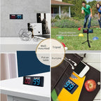 YZ Magnetic Battery Powered Cornhole Scoreboard,Portable Digital Scoreboard with Remote,Ping Pong Score Keeper with Buzzer,LED Electronic Scoreboard for Basketball/Baseball/Volleyball/Billiard Games