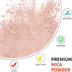 Mica Powder - 100g Mica Powder for Epoxy Resin - Metallic Color Pigment for Resin, Soap, Bath Bombs, Eye Shadow, Nails, DIY Crafting Projects etc. (Apricot)