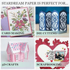 Cardstock Warehouse Stardream Opal Ivory Cardstock Paper - 25 Sheets, 8.5 x 11" – 105 lb / 284 GSM Premium Metallic Ivory Card Stock for High-end Printing, Card Making, Die-cutting & DIY Projects