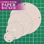 Quilting Acrylic Template Set | Precision Tools for Quilting Enthusiasts | Circle Design | Includes Sizes 4", 3", 2", 1" | 1/8 Clear Acrylic | 1/4" Seam Allowance for Accuracy