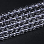 AAAAA Natural Clear White Crystal Quartz Beads Round Loose Spacer Beads for Jewelry Making DIY Bracelets Crystal Energy Healing Power Stone 45pcs 8mm 15 Inch